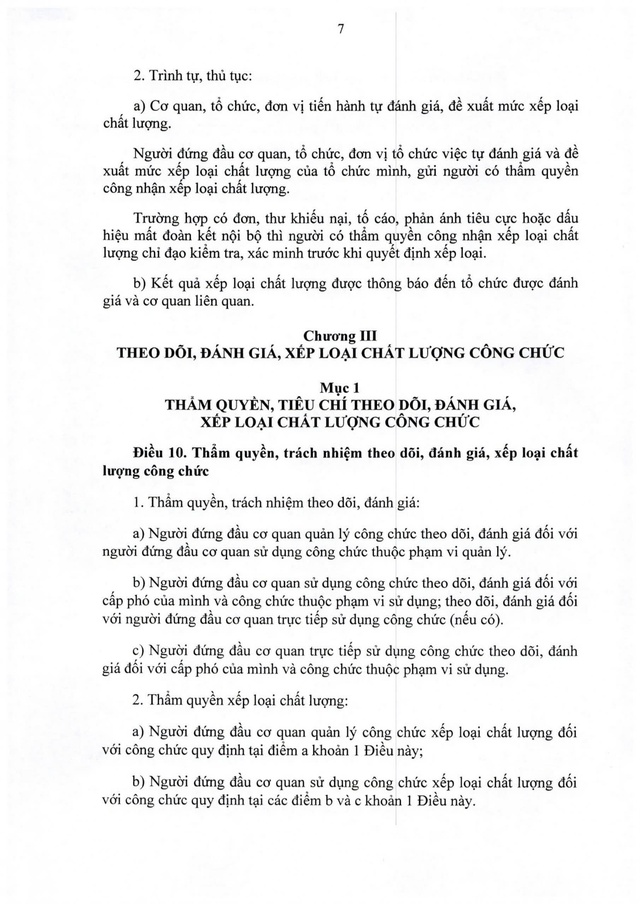 TOÀN VĂN: Nghị định 335/2025/NĐ-CP về đánh giá, xếp loại chất lượng cơ quan hành chính nhà nước và công chức- Ảnh 7.