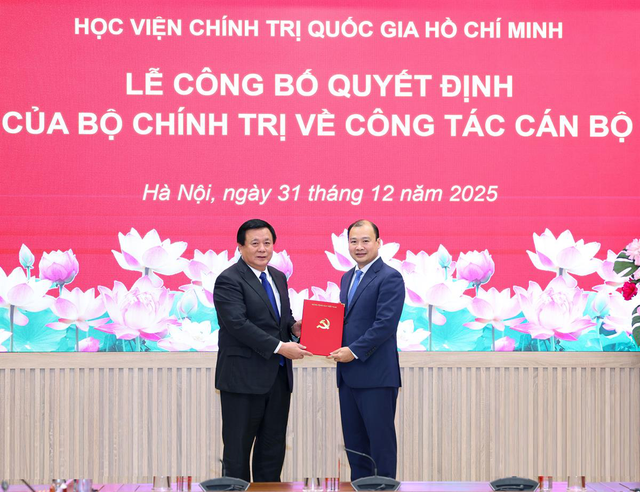 Điều động, bổ nhiệm Thứ trưởng giữ chức Phó Giám đốc Học viện Chính trị Quốc gia Hồ Chí Minh- Ảnh 1.