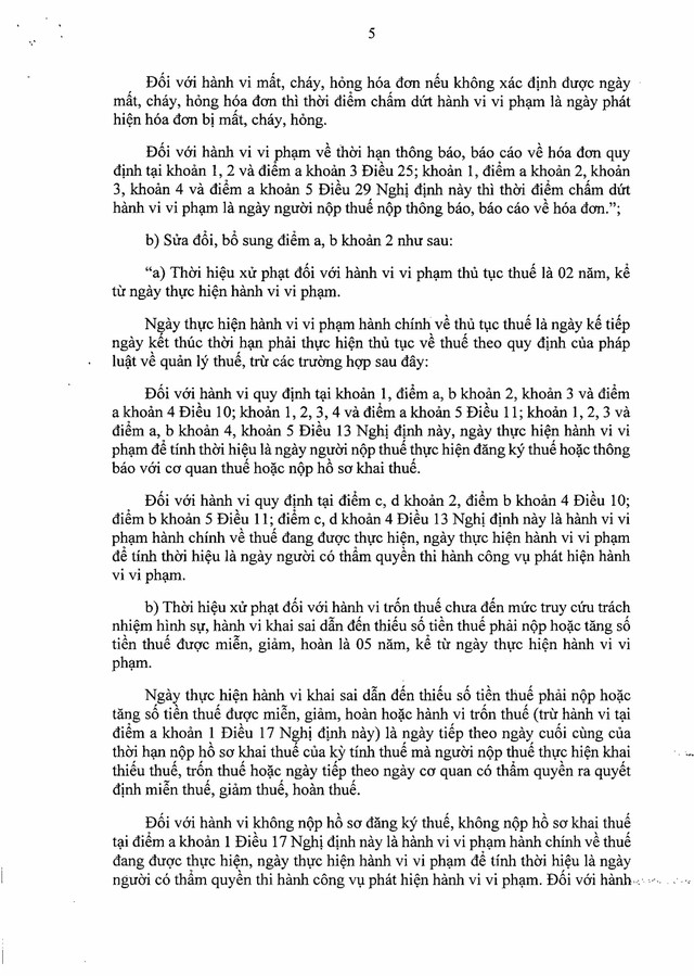 Nghị định số 310/2025/NĐ-CP sửa đổi, bổ sung quy định xử phạt vi phạm hành chính về thuế, hóa đơn- Ảnh 5. Nghị định số 310/2025/NĐ-CP sửa đổi, bổ sung quy định xử phạt vi phạm hành chính về thuế, hóa đơn- Ảnh 5.