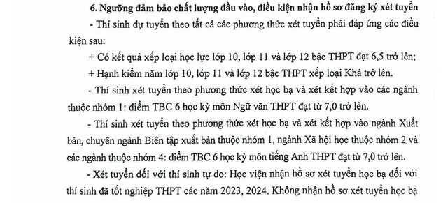 TUYỂN SINH 2025: Phương thức, chỉ tiêu tuyển sinh của Học viện Báo chí và Tuyên truyền (AJC)- Ảnh 13.