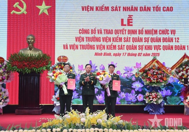 Công bố nghị quyết, quyết định thành lập, bổ nhiệm 2 tân Viện trưởng Viện Kiểm sát quân sự- Ảnh 1.