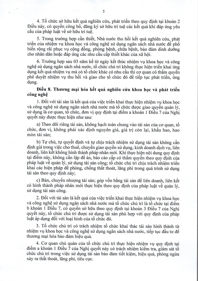 Nghị quyết 193/2025/QH15 thí điểm một số cơ chế, chính sách đặc biệt tạo đột phá phát triển khoa học, công nghệ, đổi mới sáng tạo và chuyển đổi số quốc gia- Ảnh 5.