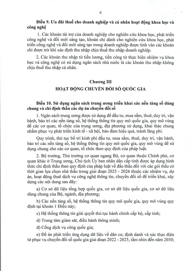 Nghị quyết 193/2025/QH15 thí điểm một số cơ chế, chính sách đặc biệt tạo đột phá phát triển khoa học, công nghệ, đổi mới sáng tạo và chuyển đổi số quốc gia- Ảnh 6.
