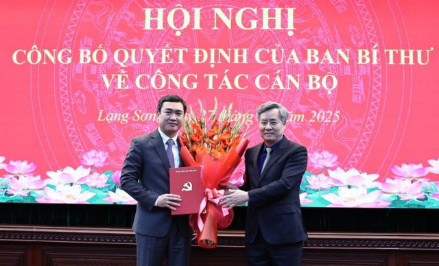 Ban Bí thư điều động, chỉ định đồng chí Nguyễn Cảnh Toàn làm Phó Bí thư Tỉnh ủy Lạng Sơn- Ảnh 1.