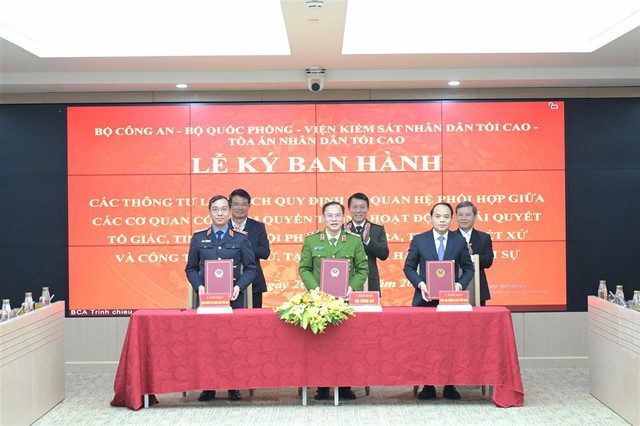 Ban hành Thông tư liên tịch quy định về quan hệ phối hợp trong tố tụng hình sự khi không tổ chức Công an cấp huyện- Ảnh 1.