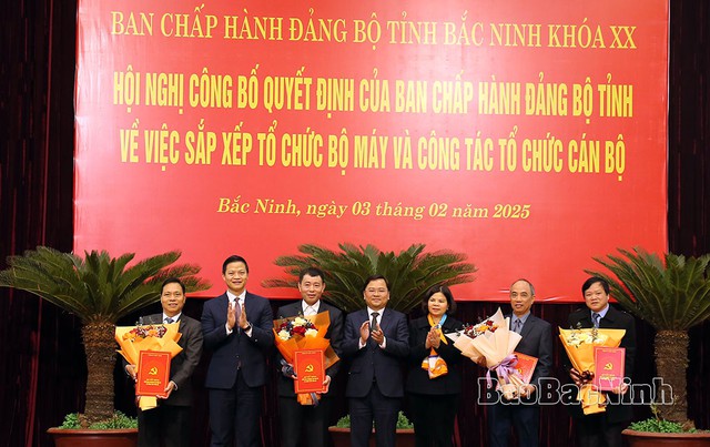 Sắp xếp bộ máy: Thành lập 2 Đảng bộ thuộc tỉnh; 4 cán bộ diện Thường vụ Tỉnh ủy quản lý nghỉ hưu trước tuổi- Ảnh 2.