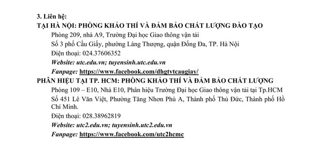 TUYỂN SINH 2025: Phương thức, chỉ tiêu tuyển sinh của Trường Đại học Giao thông vận tải- Ảnh 7.