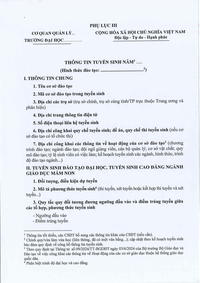 Thông tư 06/2025/TT-BGDĐT sửa đổi, bổ sung Quy chế tuyển sinh đại học, tuyển sinh cao đẳng Giáo dục Mầm non- Ảnh 9.