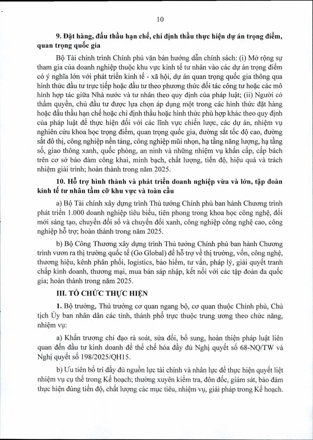 TOÀN VĂN NGHỊ QUYẾT 139/NQ-CP KẾ HOẠCH CỦA CHÍNH PHỦ TRIỂN KHAI MỘT SỐ CƠ CHẾ, CHÍNH SÁCH ĐẶC BIỆT PHÁT TRIỂN KINH TẾ TƯ NHÂN- Ảnh 13. TOÀN VĂN NGHỊ QUYẾT 139/NQ-CP KẾ HOẠCH CỦA CHÍNH PHỦ TRIỂN KHAI MỘT SỐ CƠ CHẾ, CHÍNH SÁCH ĐẶC BIỆT PHÁT TRIỂN KINH TẾ TƯ NHÂN- Ảnh 13.