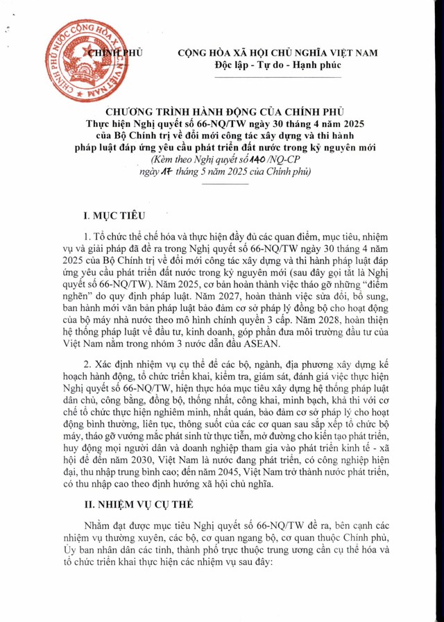 TOÀN VĂN: Nghị quyết 140/NQ-CP về Chương trình hành động của Chính phủ thực hiện đổi mới công tác xây dựng và thi hành pháp luật- Ảnh 4.