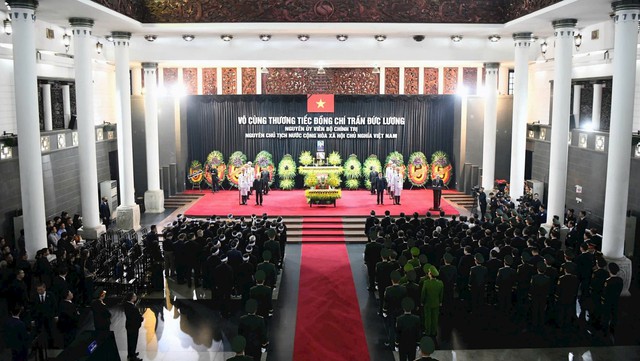 LỄ QUỐC TANG NGUYÊN CHỦ TỊCH NƯỚC TRẦN ĐỨC LƯƠNG- Ảnh 24.