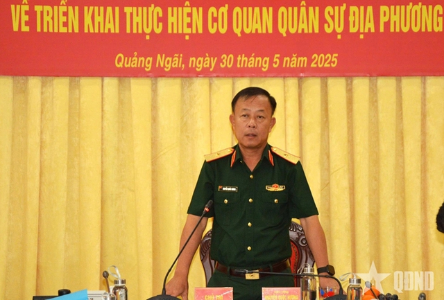 Triển khai tổ chức lại cơ quan quân sự địa phương theo đơn vị hành chính mới- Ảnh 1. Triển khai tổ chức lại cơ quan quân sự địa phương theo đơn vị hành chính mới- Ảnh 1.