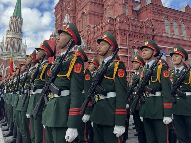 Đoàn Quân đội nhân dân Việt Nam tham gia Lễ duyệt binh trên Quảng trường Đỏ- Ảnh 20. Đoàn Quân đội nhân dân Việt Nam tham gia Lễ duyệt binh trên Quảng trường Đỏ- Ảnh 20.