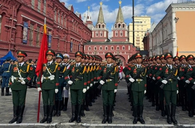 Đoàn Quân đội nhân dân Việt Nam tham gia Lễ duyệt binh trên Quảng trường Đỏ- Ảnh 21. Đoàn Quân đội nhân dân Việt Nam tham gia Lễ duyệt binh trên Quảng trường Đỏ- Ảnh 21.
