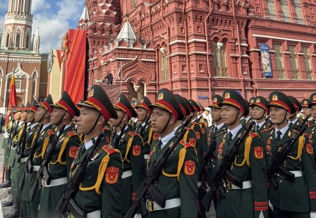 Đoàn Quân đội nhân dân Việt Nam tham gia Lễ duyệt binh trên Quảng trường Đỏ- Ảnh 22. Đoàn Quân đội nhân dân Việt Nam tham gia Lễ duyệt binh trên Quảng trường Đỏ- Ảnh 22.
