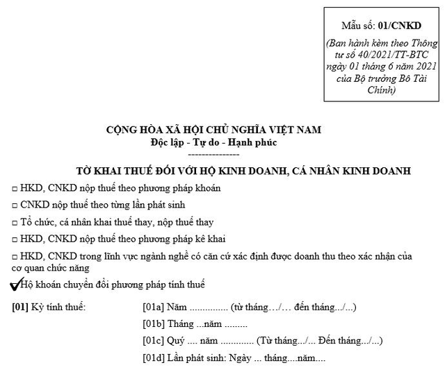 Hướng dẫn hộ kinh doanh nộp thuế theo phương pháp kê khai - Ảnh 2. Hướng dẫn hộ kinh doanh nộp thuế theo phương pháp kê khai - Ảnh 2.
