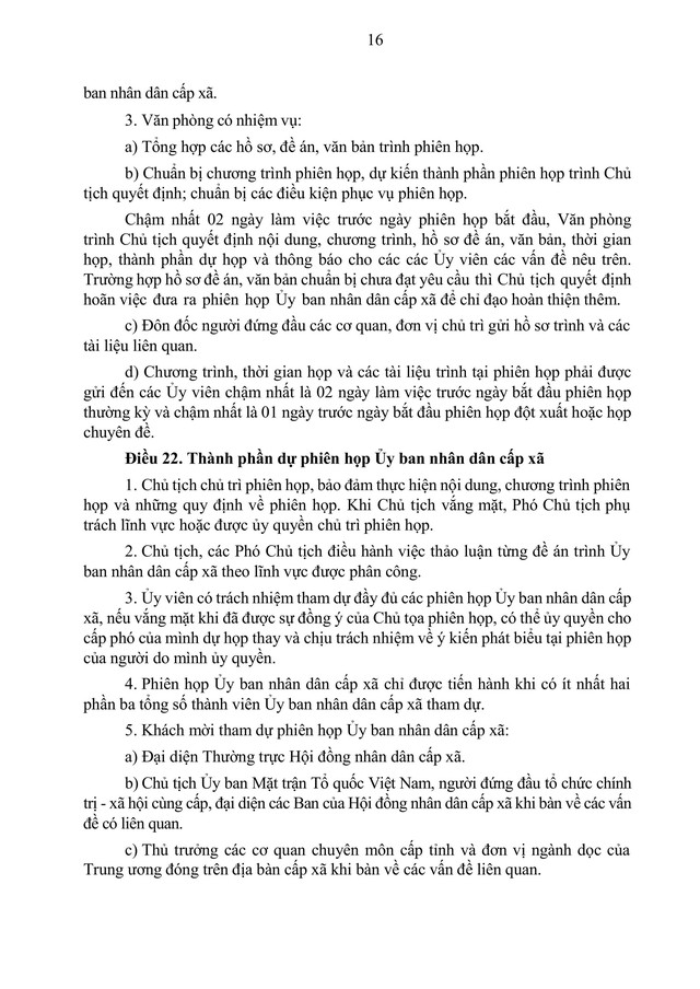 Hướng dẫn QUY CHẾ LÀM VIỆC mẫu của UBND cấp xã (mới)- Ảnh 16. Hướng dẫn QUY CHẾ LÀM VIỆC mẫu của UBND cấp xã (mới)- Ảnh 16.