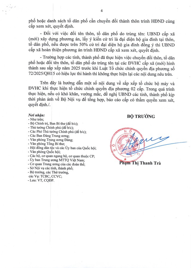 Công văn 4168/BNV-CQĐ: Hướng dẫn nhân sự UBND cấp tỉnh, cấp xã; Quy chế làm việc mẫu của UBND cấp xã (mới)...- Ảnh 5.