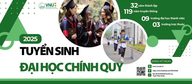 Điểm sàn tuyển sinh năm 2025 của Đại học Quốc gia Hà Nội- Ảnh 1.