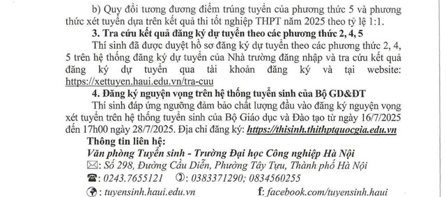 Điểm sàn tuyển sinh năm 2025 của Trường Đại học Công nghiệp Hà Nội- Ảnh 7.
