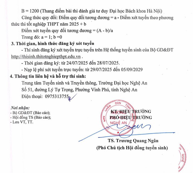 Điểm sàn Trường Đại học Nghệ An năm 2025- Ảnh 3.