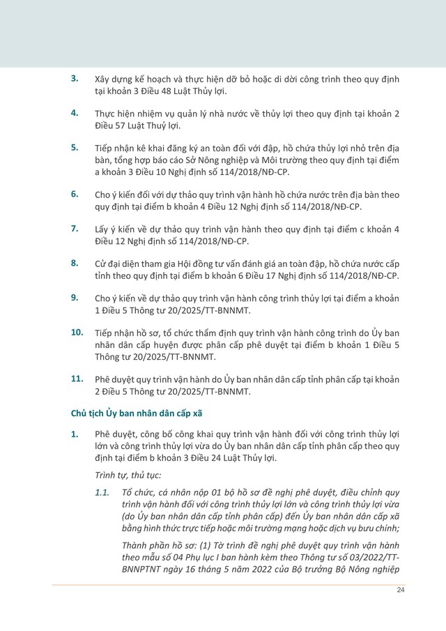 TOÀN VĂN: Sổ tay HƯỚNG DẪN thực hiện NHIỆM VỤ MỚI của CẤP XÃ - lĩnh vực NÔNG NGHIỆP và MÔI TRƯỜNG- Ảnh 24. TOÀN VĂN: Sổ tay HƯỚNG DẪN thực hiện NHIỆM VỤ MỚI của CẤP XÃ - lĩnh vực NÔNG NGHIỆP và MÔI TRƯỜNG- Ảnh 24.