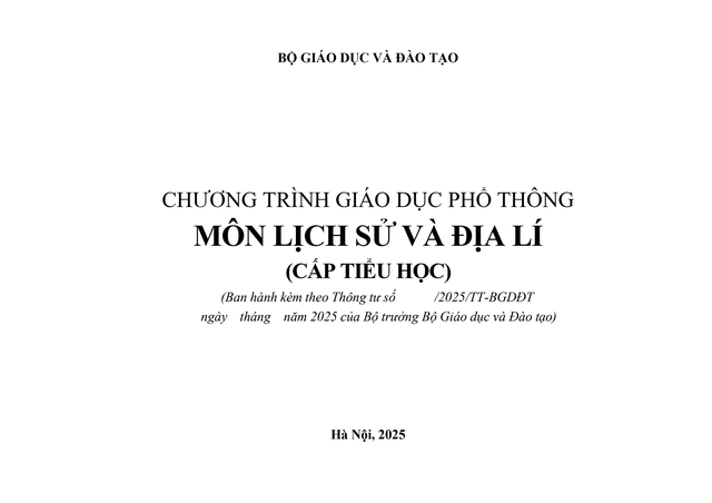 Đề xuất sửa đổi, bổ sung một số nội dung môn Lịch sử và Địa lí cấp Tiểu học- Ảnh 1. Đề xuất sửa đổi, bổ sung một số nội dung môn Lịch sử và Địa lí cấp Tiểu học- Ảnh 1.