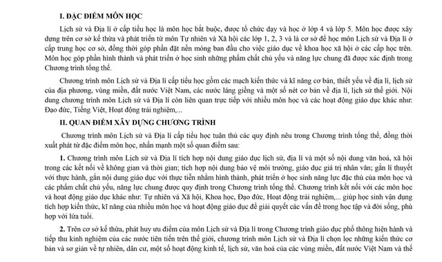 Đề xuất sửa đổi, bổ sung một số nội dung môn Lịch sử và Địa lí cấp Tiểu học- Ảnh 3. Đề xuất sửa đổi, bổ sung một số nội dung môn Lịch sử và Địa lí cấp Tiểu học- Ảnh 3.