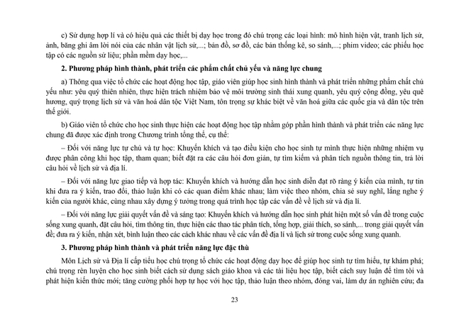 Đề xuất sửa đổi, bổ sung một số nội dung môn Lịch sử và Địa lí cấp Tiểu học- Ảnh 23. Đề xuất sửa đổi, bổ sung một số nội dung môn Lịch sử và Địa lí cấp Tiểu học- Ảnh 23.
