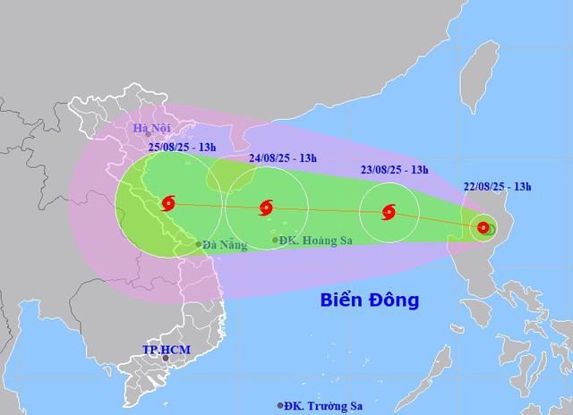 CẬP NHẬT: Áp thấp nhiệt đới có thể mạnh lên thành BÃO SỐ 5 (KAJIKI), giật cấp 13-14, di chuyển nhanh vào đất liền nước ta- Ảnh 1.