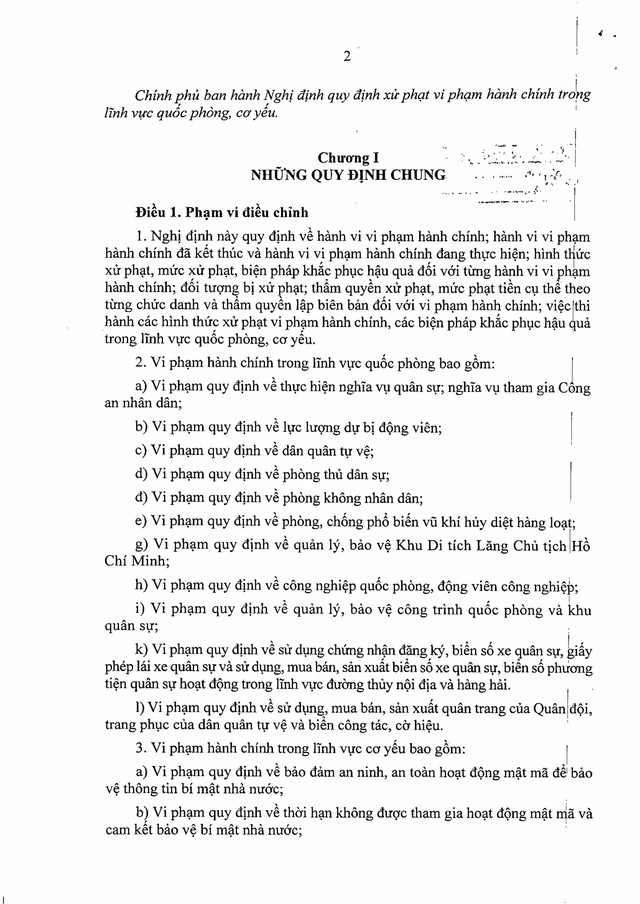 TOÀN VĂN: Nghị định 218/2025/NĐ-CP quy định xử phạt vi phạm hành chính trong lĩnh vực quốc phòng, cơ yếu- Ảnh 2.