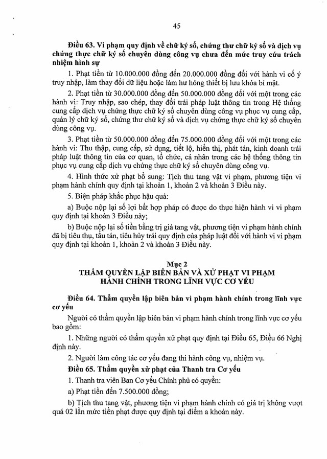 TOÀN VĂN: Nghị định 218/2025/NĐ-CP quy định xử phạt vi phạm hành chính trong lĩnh vực quốc phòng, cơ yếu- Ảnh 44.