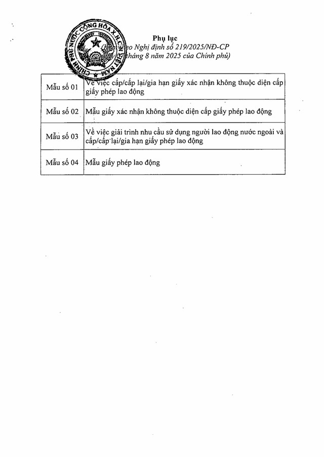 Nghị định số 219/2025/NĐ-CP quy định về người lao động nước ngoài làm việc tại Việt Nam- Ảnh 24. Nghị định số 219/2025/NĐ-CP quy định về người lao động nước ngoài làm việc tại Việt Nam- Ảnh 24.