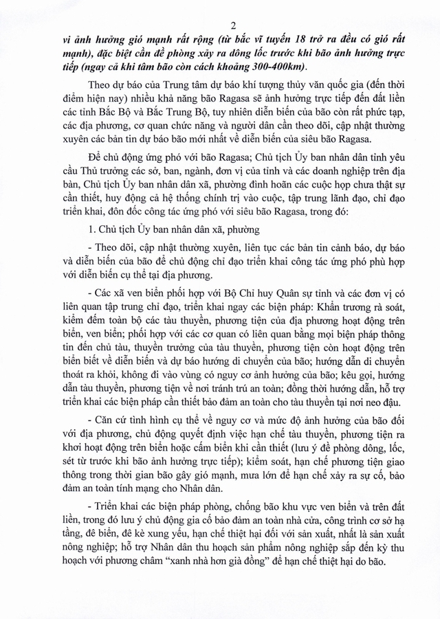 Tin BÃO SỐ 9 - BÃO RAGASA và các CHỈ ĐẠO ỨNG PHÓ- Ảnh 3.