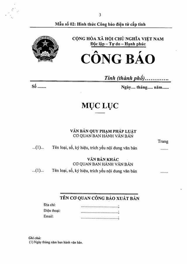 TOÀN VĂN: Thông tư số 02/2025/TT-VPCP hướng dẫn thực hiện quy định về Công báo điện tử- Ảnh 12.