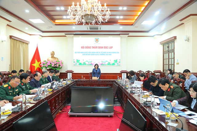 Xây dựng Nghị quyết của Chính phủ về tổ chức và hoạt động của Ban Chỉ huy quân sự cấp xã- Ảnh 1. Xây dựng Nghị quyết của Chính phủ về tổ chức và hoạt động của Ban Chỉ huy quân sự cấp xã- Ảnh 1.