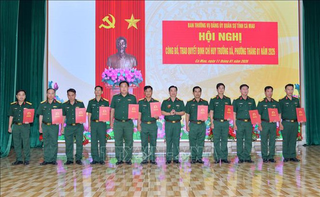 Điều động, bổ nhiệm Chỉ huy trưởng Ban Chỉ huy quân sự cấp xã- Ảnh 1.