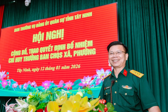 Bổ nhiệm 96 cán bộ giữ chức Chỉ huy trưởng Ban Chỉ huy quân sự xã, phường- Ảnh 2.