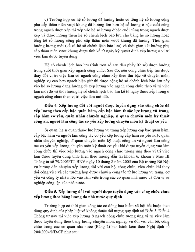 THÔNG TƯ 01/2026/TT-BNV hướng dẫn xếp lương đối với người được tuyển dụng vào công chức- Ảnh 3.