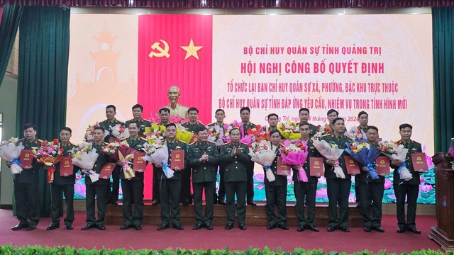 Tổ chức biên chế Ban Chỉ huy quân sự cấp xã: Bổ nhiệm 78 Chỉ huy trưởng- Ảnh 1.