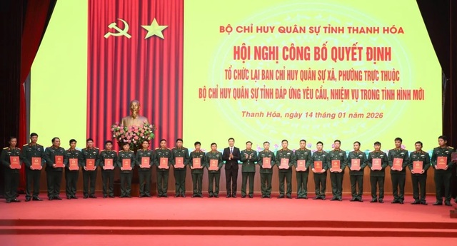 Tổ chức lại Ban Chỉ huy Quân sự cấp xã: Bổ nhiệm 166 Chỉ huy trưởng- Ảnh 2.