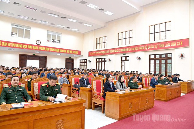 Ưu tiên đảm bảo chế độ, chính sách, kiện toàn nhân sự Ban Chỉ huy quân sự cấp xã- Ảnh 1.