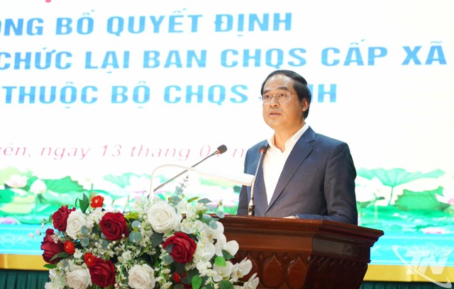 Khẩn trương sắp xếp bộ máy, nhân sự; bổ nhiệm 92 Chỉ huy trưởng Ban Chỉ huy Quân sự cấp xã- Ảnh 2.