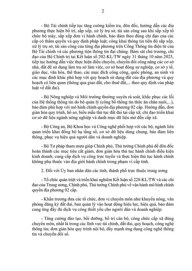 Chỉ đạo mới nhất về triển khai chính quyền địa phương 2 cấp- Ảnh 2.