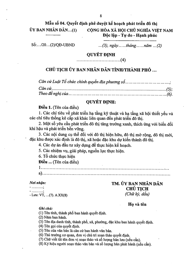 Các MẪU ĐỀ CƯƠNG liên quan đến thực hiện phát triển đô thị, đô thị xanh- Ảnh 8. Các MẪU ĐỀ CƯƠNG liên quan đến thực hiện phát triển đô thị, đô thị xanh- Ảnh 8.