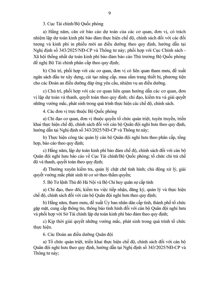 TOÀN VĂN: Dự thảo Thông tư về an điều dưỡng, chăm sóc khi bệnh hiểm nghèo, chế độ thông tin, hỗ trợ tang lễ khi từ trần với sĩ quan quân đội nghỉ hưu- Ảnh 10.