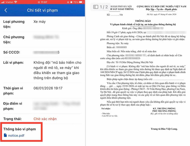 Hướng dẫn theo dõi thông tin và nộp phạt vi phạm giao thông qua ứng dụng iHanoi- Ảnh 2. Hướng dẫn theo dõi thông tin và nộp phạt vi phạm giao thông qua ứng dụng iHanoi- Ảnh 2.