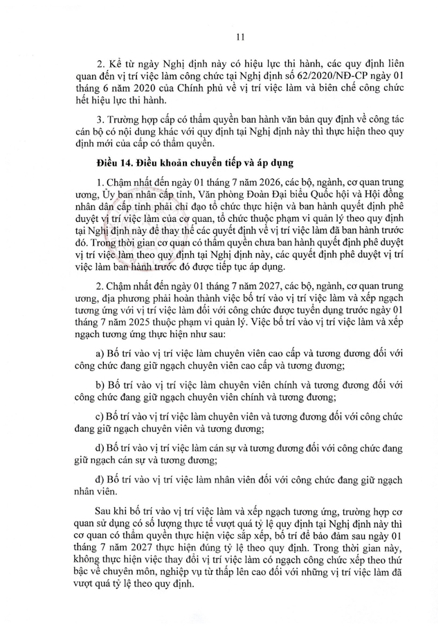 TOÀN VĂN: Nghị định 361/2025/NĐ-CР quy định về vị trí việc làm công chức- Ảnh 11.