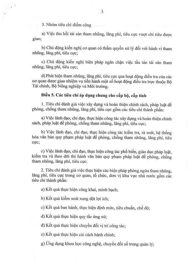 Ban hành Bộ Chỉ số đánh giá công tác phòng, chống tham nhũng, lãng phí, tiêu cực- Ảnh 4.