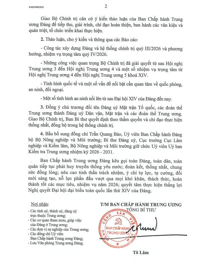 TOÀN VĂN: Nghị quyết số 28-NQ/TW Hội nghị lần thứ tư Ban Chấp hành Trung ương Đảng khóa XIV- Ảnh 3.